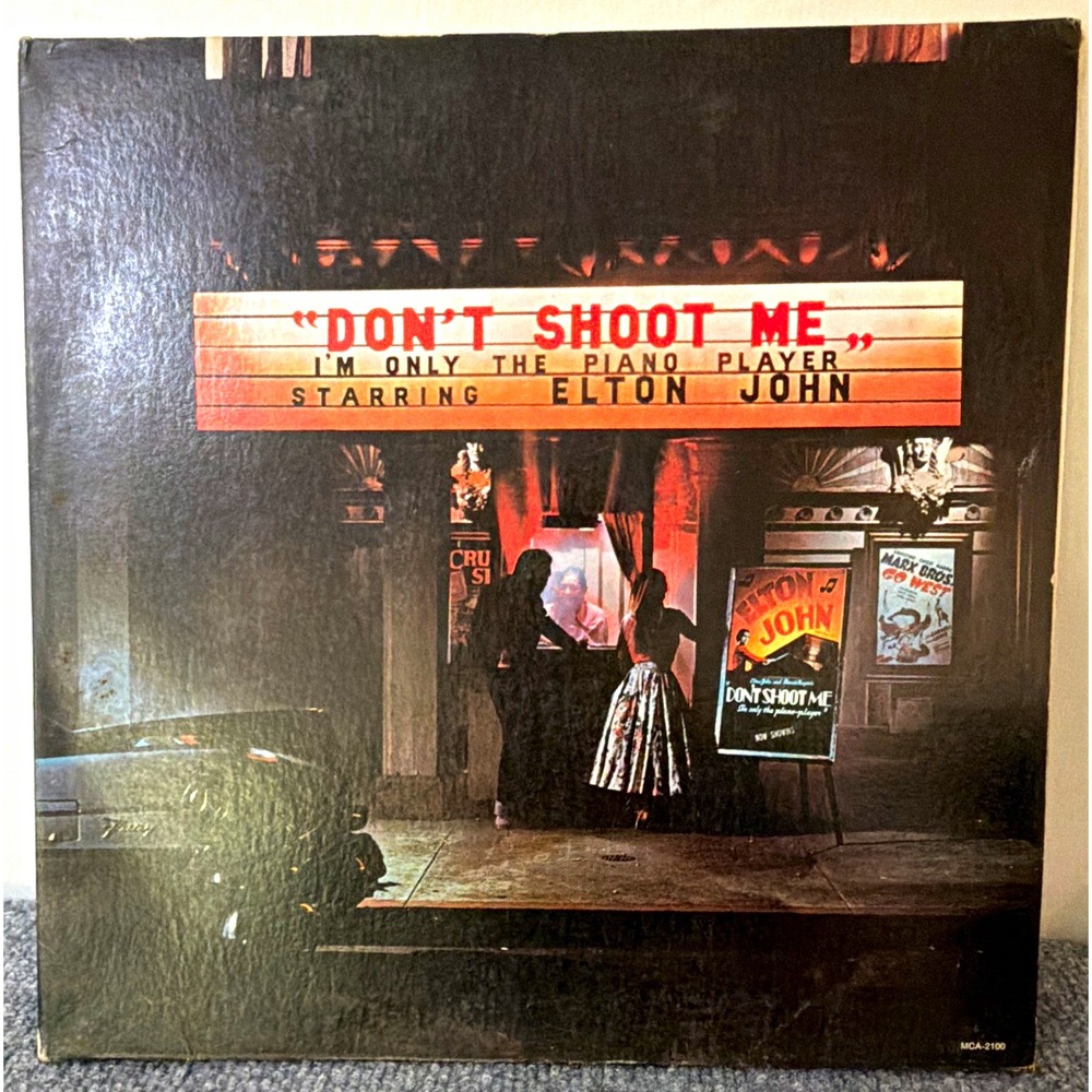 Elton John Don't Shoot Me I'm Only the Piano Player LP 12" MCA MCA-2100 Rock